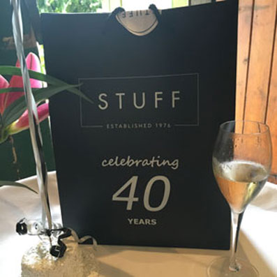 celebrating 40 years, anniversary, STUFF, Joseph Ribkoff, Thanks, Party, Laura Orchant, Rolling Stones, Saatchi, Patisserie Sowa, Osteria Del Portico