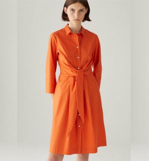 Rosso35 Front Tie Shirt Dress